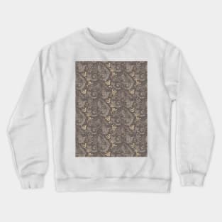 Damask linocut print Crewneck Sweatshirt